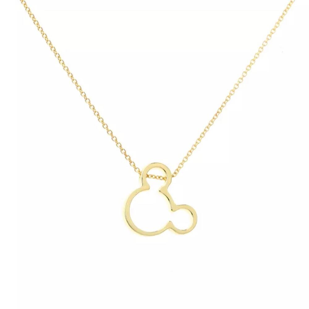 Disney Mickey Mouse Necklace 18k Gold-Plated Necklace